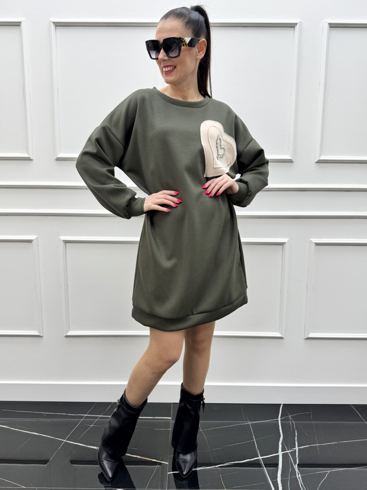 Dámske šaty Marlin zelené - Image 2
