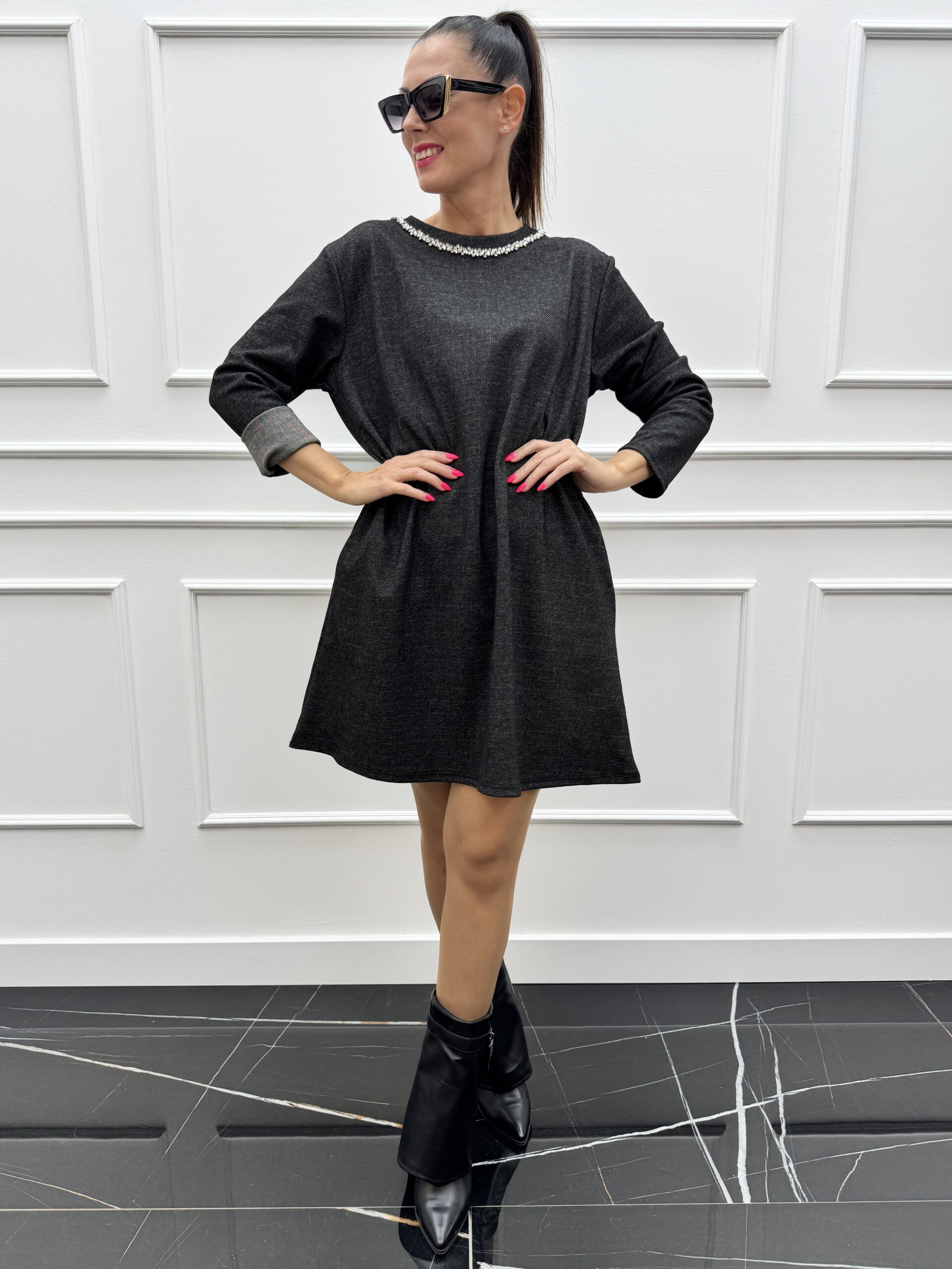 Dámske šaty Josefa čierne - Image 2